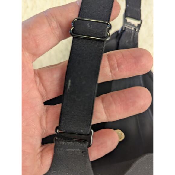 Soma 40DD Bra Enbliss Wireless Womens Adjustable Black V-Neck Back Closure - Picture 4 of 6